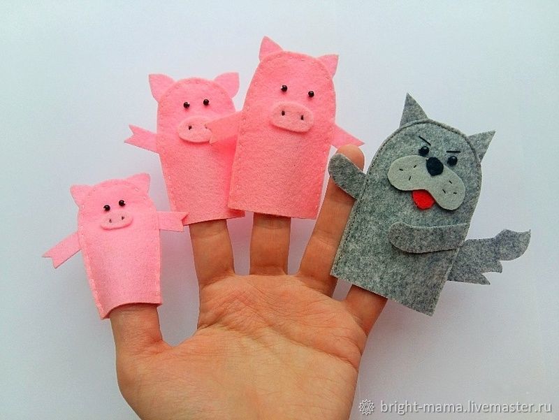Пальчиковые куклы из бумаги