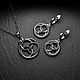 Серьги Уроборос. Серьги классические. AlexFox Jewelry. Ярмарка Мастеров.  Фото №4