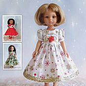 Куклы и игрушки handmade. Livemaster - original item Dress with embroidery for dolls like Paola Reina 32. Handmade.