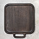 Order Square serving plate made of dark oak. Foxwoodrus. Livemaster. . Plates Фото №3