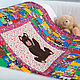 Cotton 90 h115 cm Teddy Bear patchwork for a newborn blanket, Blanket, Moscow,  Фото №1