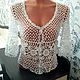 Order Blouse summer openwork,made a hook. Valerie (crocheting ). Livemaster. . Shirts-nets Фото №3