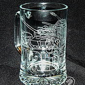 The Fallen Viking. Beer glass