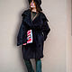 Black chic coat ' Ma belle'. Coats. Lana Kmekich (lanakmekich). My Livemaster. Фото №4
