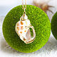 Pendant with spotted shell Babylonia areolata, Pendant, Moscow,  Фото №1