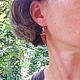 Серьги с яшмой и гранатом. Серьги классические. Karma-jewelry. Ярмарка Мастеров.  Фото №5