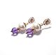 Gold plated earrings with pearl and ametrine 'holiday Gift', Earrings, Moscow,  Фото №1