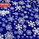 Cloths:Fabric velvet stretch ' Snowflakes on blue', Fabric, Sergiev Posad,  Фото №1
