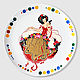 Decorative plate on the wall Hanna as a gift for March 8. Gifts for March 8. Wall Art & Clock HappinessArtDecoR. Online shopping on My Livemaster.  Фото №2
