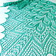 Shawl knitted openwork silk Firyuza, shawl knitting. Shawls. Lace Shawl by Olga. My Livemaster. Фото №4