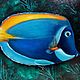 'Space fish ' 20/30 author's oil. Pictures. Anji's favourite pictures (anzhela-a). Online shopping on My Livemaster.  Фото №2