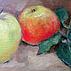 Still life oil 'Country apples', oil painting inexpensive. Pictures. Mira Art shop. Online shopping on My Livemaster.  Фото №2