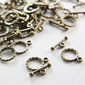 Материалы для творчества handmade. Livemaster - original item Small togl lock for jewelry art.4-8, bronze. Handmade.