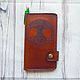 Leather notebook cover for documents engraved with the Tree of life, Cover, Ulyanovsk,  Фото №1