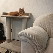 Зоотовары handmade. Livemaster - original item Stable scratching post with a bed for a large cat. Order.. Handmade.
