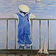Oil painting on canvas. Sailor, Pictures, Moscow,  Фото №1