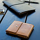 Money clip made of genuine leather Duo (sand). Clamps. EZCASE - Leather Design Studio. My Livemaster. Фото №4