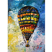 Картины и панно handmade. Livemaster - original item Painting Balloon Air Acrylic. Handmade.