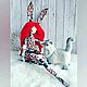 Кукла ручной работы. Зайка Валери. Интерьерная кукла. Галерея Фей (Авторские куклы). Интернет-магазин Ярмарка Мастеров.  Фото №2