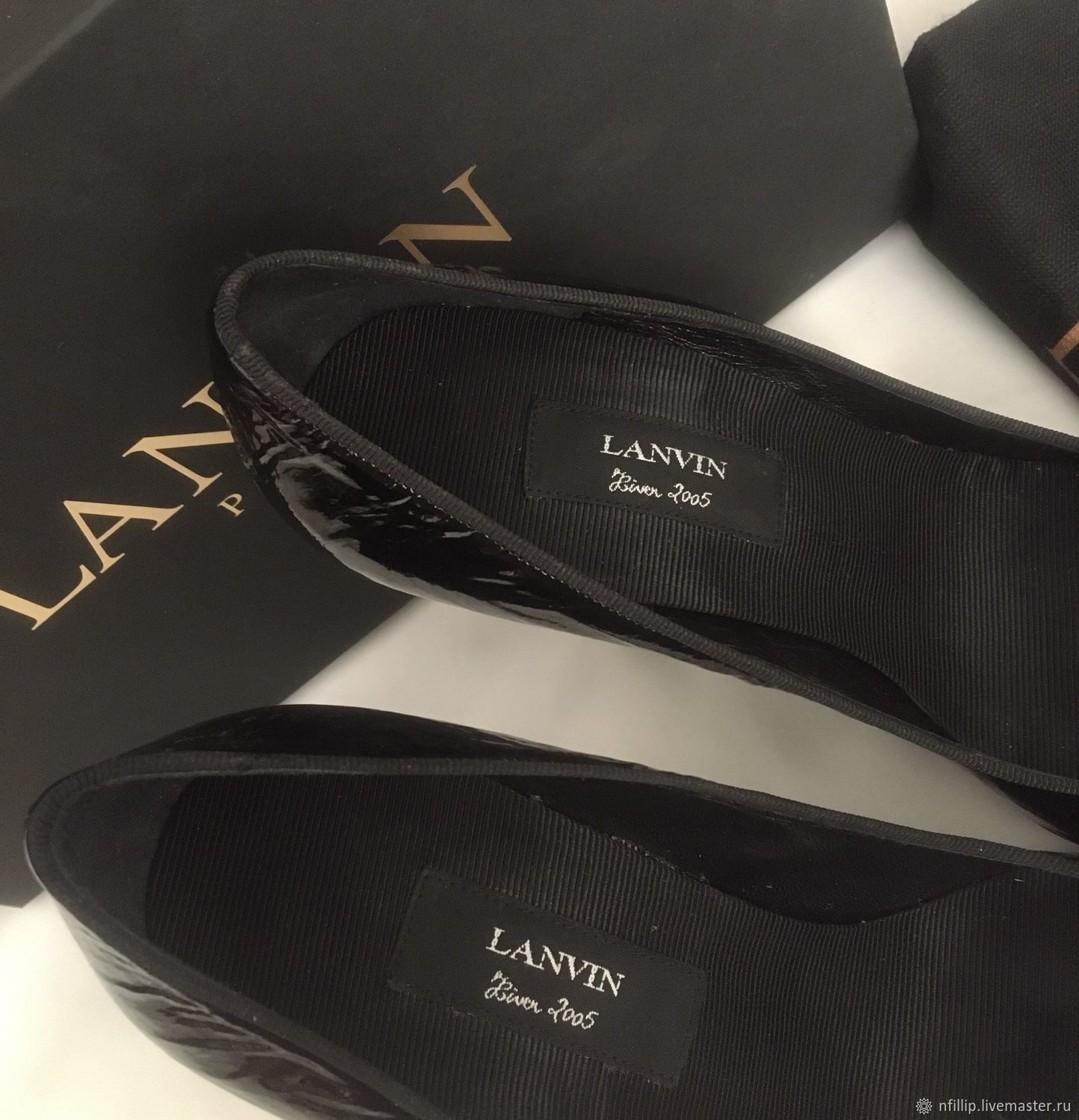 Винтаж: Туфли чёрные LANVIN купить в интернет-магазине Ярмарка Мастеров ...