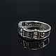 Заказать Кольцо мужское с цирконами из серебра 925 пробы HH0102. Sunny Silver. Ярмарка Мастеров. . Кольца Фото №3