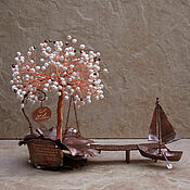 Кованая лодка из металла (медь) - подарок рыбаку или на Медную Свадьбу