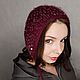 Cap with large sequins female adult cap-cap. Hood. Scarfland. My Livemaster. Фото №6
