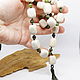 Order Beads of nephrite and cacholong. Selberiya shop. Livemaster. . Rosary Фото №3