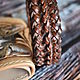braided leather bracelet. Braided bracelet. Finist (tisneniekozhi). My Livemaster. Фото №4