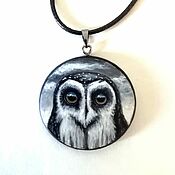 Украшения handmade. Livemaster - original item Pendant: OWL. Handmade.