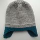 Knitted hat with ears 46-48 cm, Caps, Vilnius,  Фото №1