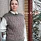 Заказать Жилет пуховый, джемпер без рукавов - МЕЖСЕЗОНЬЕ - ручная работа. Саша Климова (Вяжем из козьего пуха). Ярмарка Мастеров. . Жилеты Фото №3