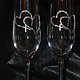 Свадебные бокалы с кристаллами Swarovski, Бокалы свадебные, Красногорск,  Фото №1