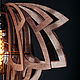 Деревянный светильник Лилия палисандр, подвесная люстра из дерева. Потолочные и подвесные светильники. Деревянные светильники Woodshire (woodshire). Ярмарка Мастеров.  Фото №5