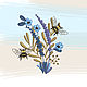 Дизайн машинной вышивки "Полевые цветы и пчёлки", Схемы машинной вышивки, Москва,  Фото №1