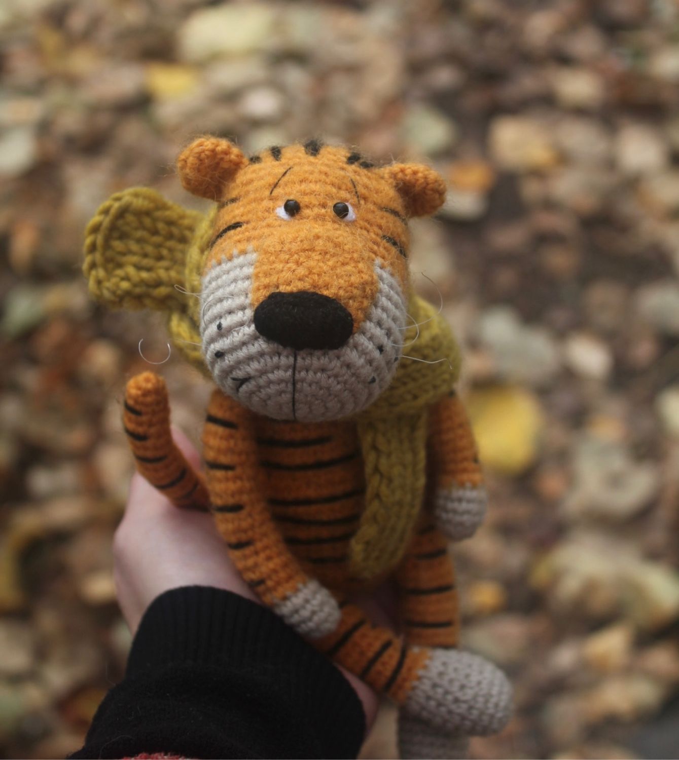Новогодний Тигренок Вязаный