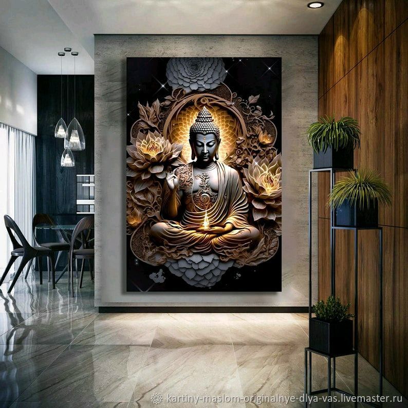 Будда в интерьере (28 фото)