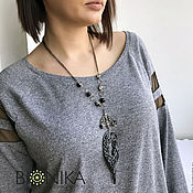 Украшения handmade. Livemaster - original item Jewelry set, pendant from polymer clay on a chain, earrings. Handmade.