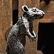 A rat on its hind legs. A rat made of silver . Table decoration, Easter souvenirs, St. Petersburg,  Фото №1