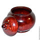 Cup-a barrel with a lid made of cedar wood. K27. Jars. ART OF SIBERIA. My Livemaster. Фото №4