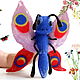 Butterfly felting hand toy, glove doll, puppet theater, Puppet show, Rostov-on-Don,  Фото №1