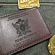 Обложка на пенсионное удостоверение ФСИН РОССИИ. Обложки. Gray-art. Интернет-магазин Ярмарка Мастеров.  Фото №2