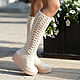 Summer boots 'nick'. High Boots. KnittedBoots. My Livemaster. Фото №4
