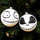Set the balls on the Christmas tree, 'Jack and Sally', Christmas decorations, St. Petersburg,  Фото №1