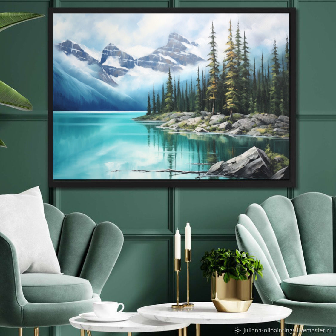 Большая картина маслом Красивая природа на холсте Картины пейзажи в ...