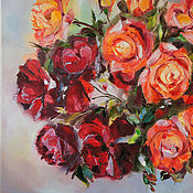 Картины и панно handmade. Livemaster - original item Oil painting. Roses.. Handmade.