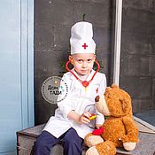 Русский народный костюм для мальчика, красный триколор