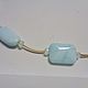 Necklace larimar and moonstone AA with silver-gilt. Necklace. marusjy. My Livemaster. Фото №4