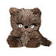  Котенок Тедди игрушка из натурального меха норки. Подарки на 8 марта. Holich Toys Наталья Холкина. Ярмарка Мастеров.  Фото №4