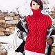 Jerseys: Women's large-knit oversize sweater for March 8 to order. Sweaters. Kardigan sviter - женский вязаный свитер кардиган оверсайз. My Livemaster. Фото №5